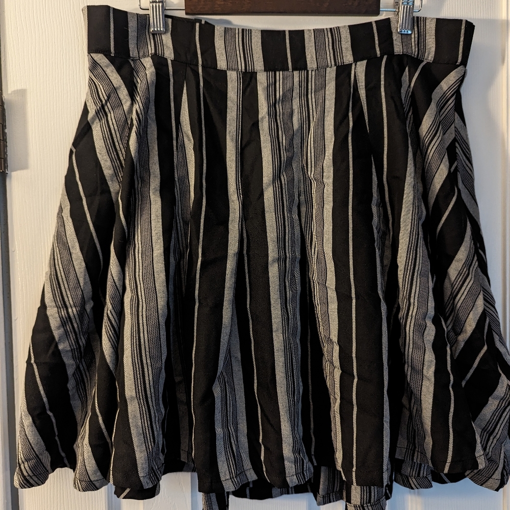 Torrid striped skater skirt